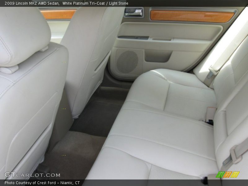 White Platinum Tri-Coat / Light Stone 2009 Lincoln MKZ AWD Sedan