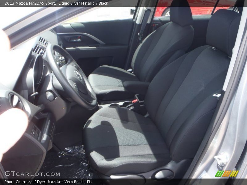 Liquid Silver Metallic / Black 2013 Mazda MAZDA5 Sport