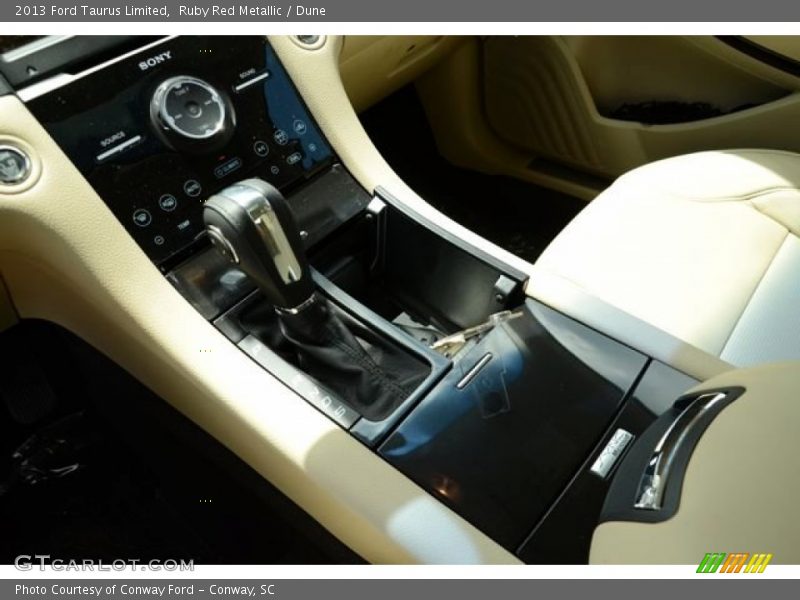 Ruby Red Metallic / Dune 2013 Ford Taurus Limited