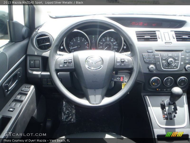 Liquid Silver Metallic / Black 2013 Mazda MAZDA5 Sport