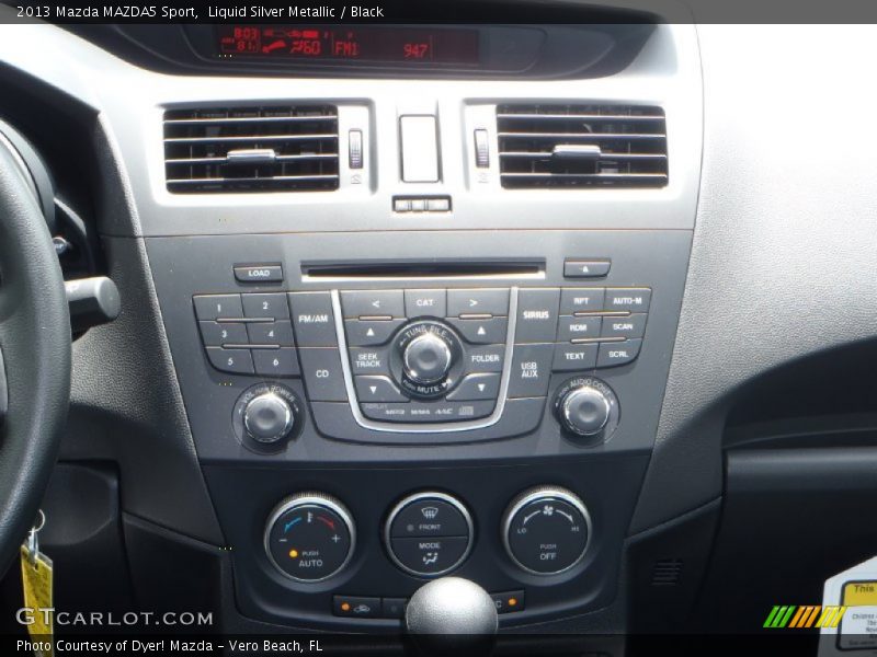 Liquid Silver Metallic / Black 2013 Mazda MAZDA5 Sport