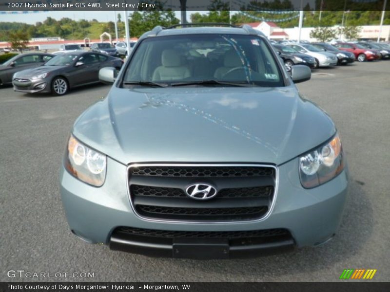 Steel Gray / Gray 2007 Hyundai Santa Fe GLS 4WD