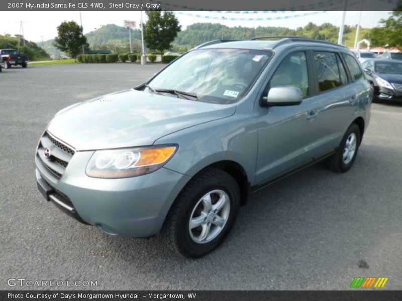 Steel Gray / Gray 2007 Hyundai Santa Fe GLS 4WD