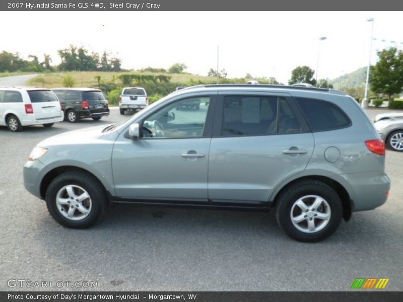 Steel Gray / Gray 2007 Hyundai Santa Fe GLS 4WD