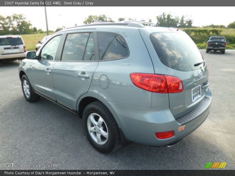 Steel Gray / Gray 2007 Hyundai Santa Fe GLS 4WD