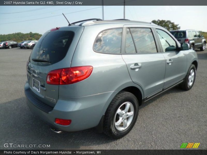 Steel Gray / Gray 2007 Hyundai Santa Fe GLS 4WD