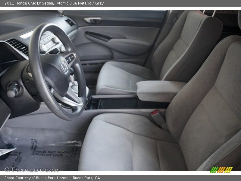 Atomic Blue Metallic / Gray 2011 Honda Civic LX Sedan