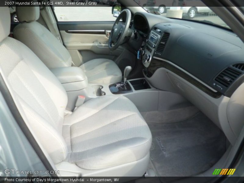 Steel Gray / Gray 2007 Hyundai Santa Fe GLS 4WD
