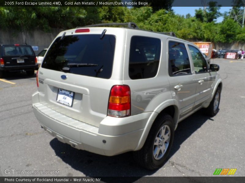 Gold Ash Metallic / Medium/Dark Pebble Beige 2005 Ford Escape Limited 4WD