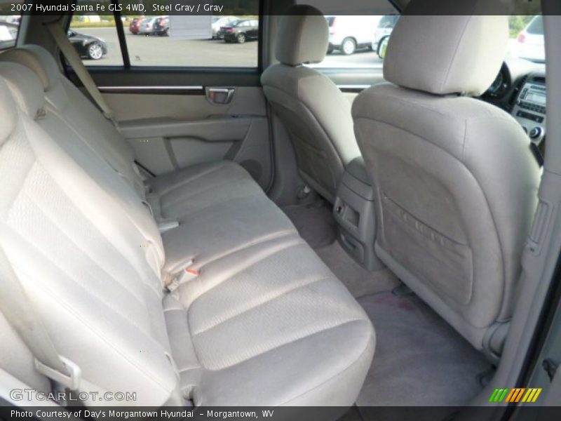 Steel Gray / Gray 2007 Hyundai Santa Fe GLS 4WD