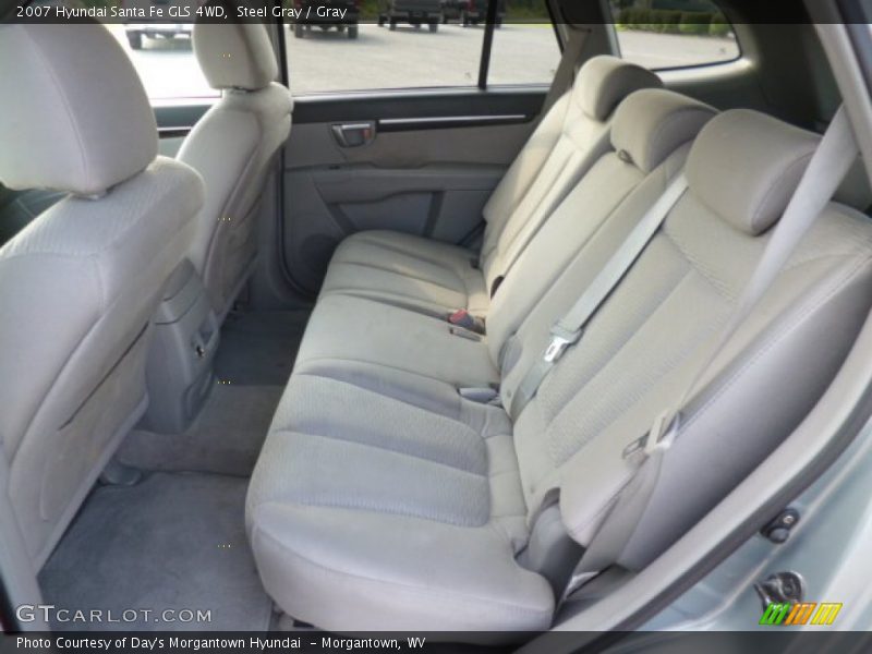 Steel Gray / Gray 2007 Hyundai Santa Fe GLS 4WD