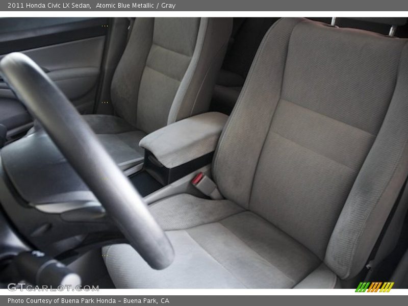 Atomic Blue Metallic / Gray 2011 Honda Civic LX Sedan