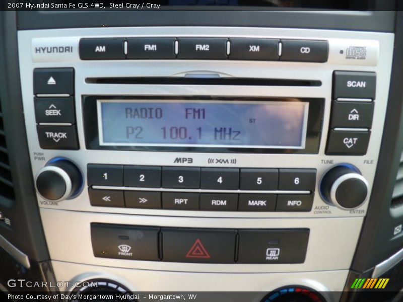 Steel Gray / Gray 2007 Hyundai Santa Fe GLS 4WD