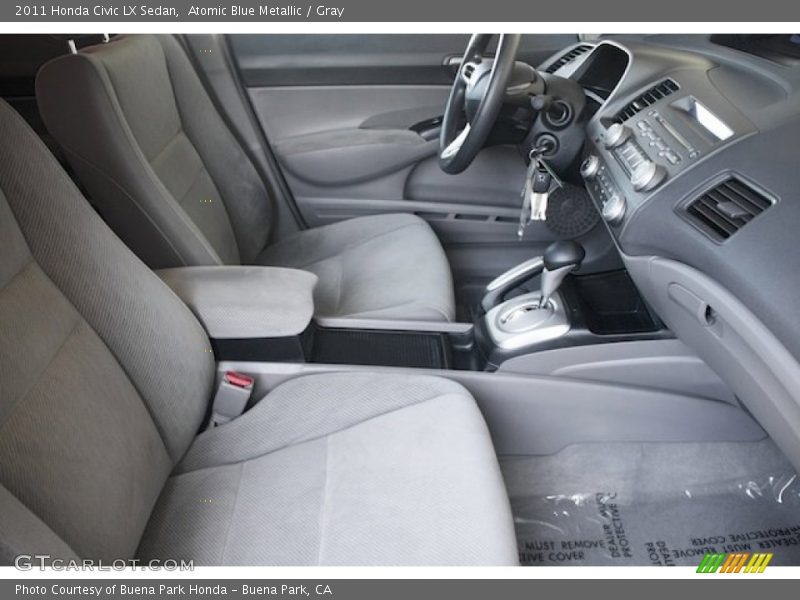 Atomic Blue Metallic / Gray 2011 Honda Civic LX Sedan