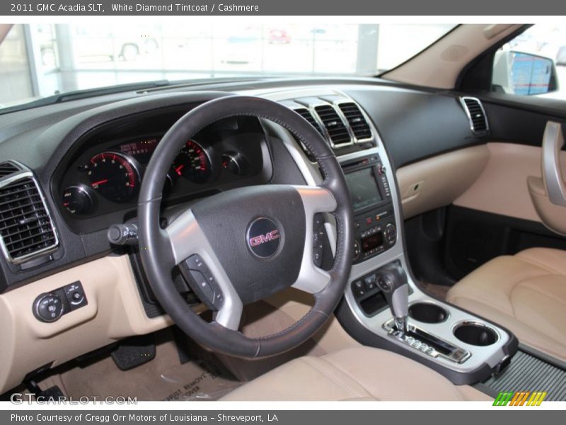 White Diamond Tintcoat / Cashmere 2011 GMC Acadia SLT