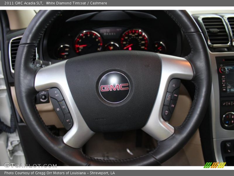 White Diamond Tintcoat / Cashmere 2011 GMC Acadia SLT