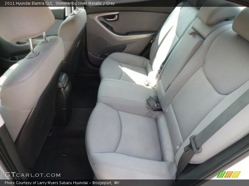 Shimmering Silver Metallic / Gray 2011 Hyundai Elantra GLS