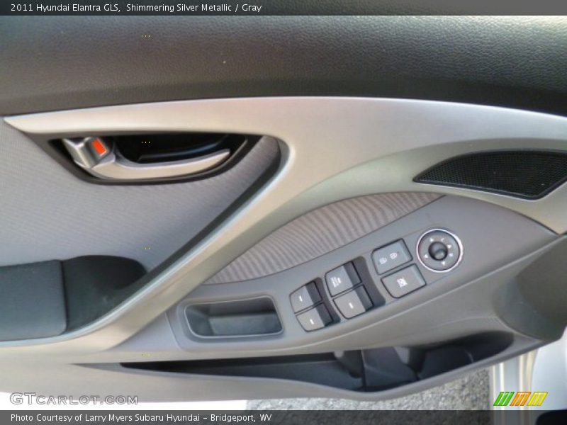Shimmering Silver Metallic / Gray 2011 Hyundai Elantra GLS