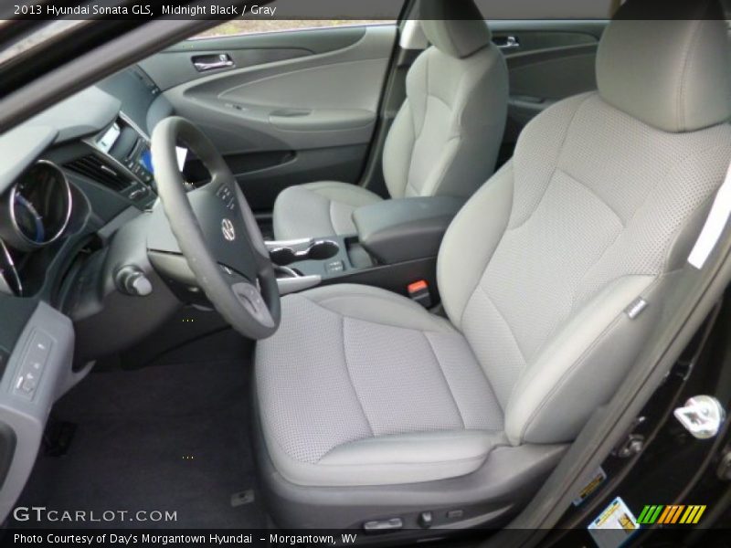 Midnight Black / Gray 2013 Hyundai Sonata GLS