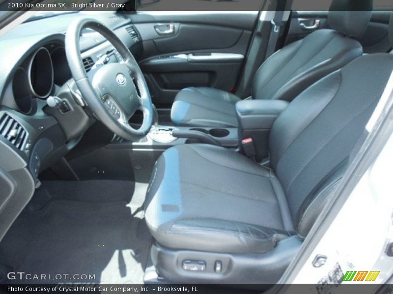 Front Seat of 2010 Optima SX