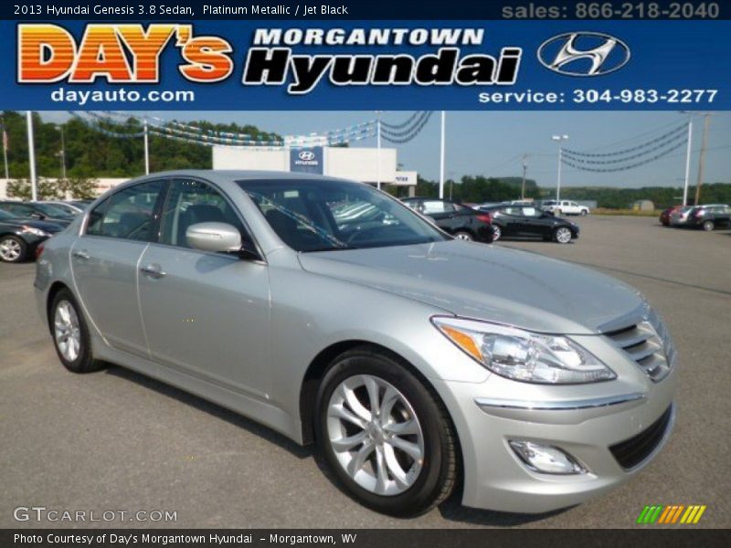 Platinum Metallic / Jet Black 2013 Hyundai Genesis 3.8 Sedan