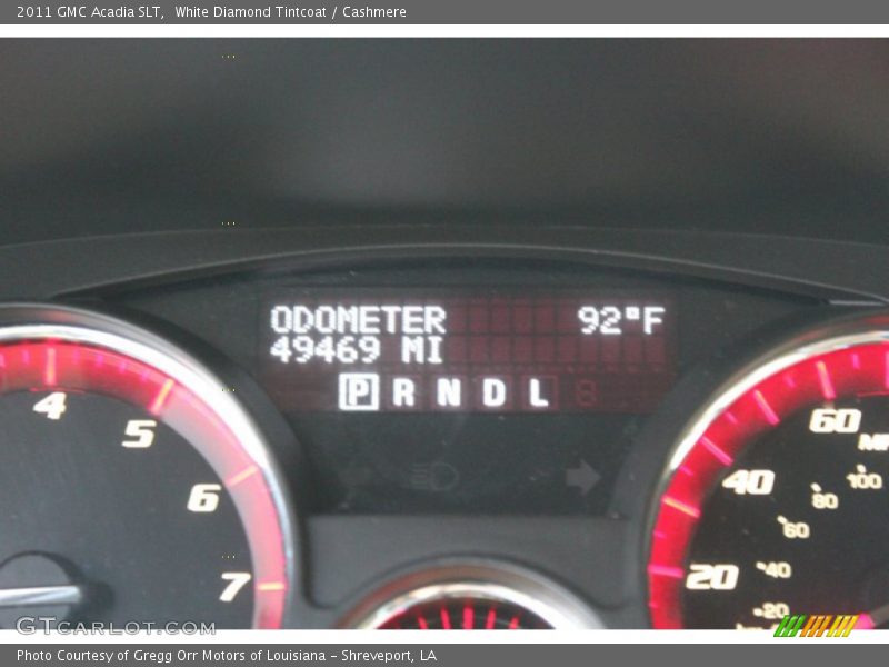 White Diamond Tintcoat / Cashmere 2011 GMC Acadia SLT