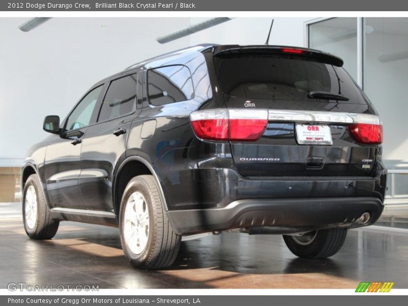 Brilliant Black Crystal Pearl / Black 2012 Dodge Durango Crew