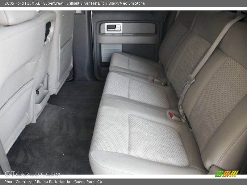 Brilliant Silver Metallic / Black/Medium Stone 2009 Ford F150 XLT SuperCrew