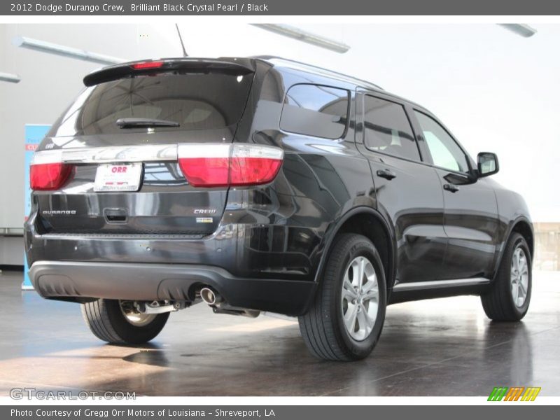 Brilliant Black Crystal Pearl / Black 2012 Dodge Durango Crew