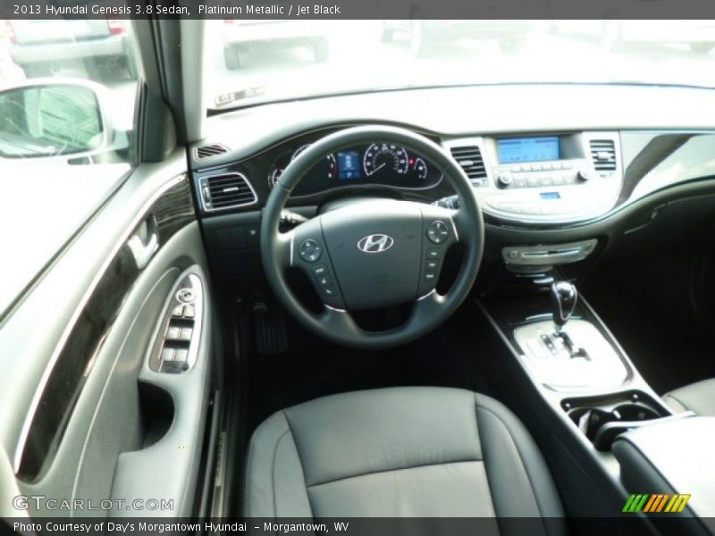 Platinum Metallic / Jet Black 2013 Hyundai Genesis 3.8 Sedan