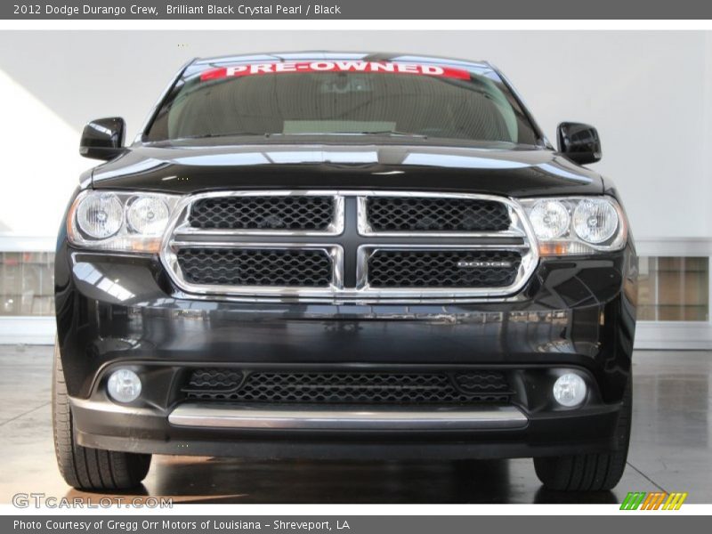 Brilliant Black Crystal Pearl / Black 2012 Dodge Durango Crew