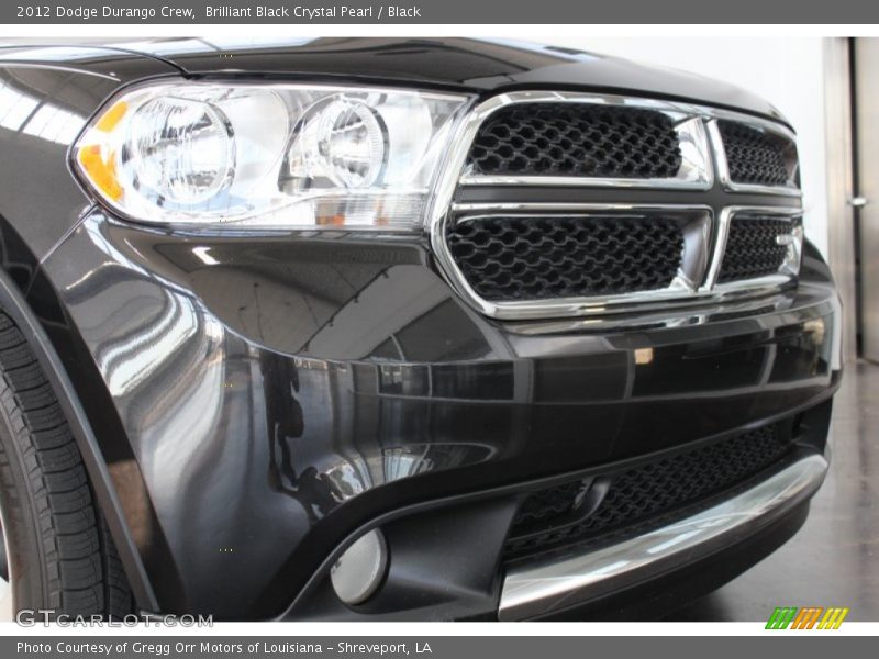 Brilliant Black Crystal Pearl / Black 2012 Dodge Durango Crew