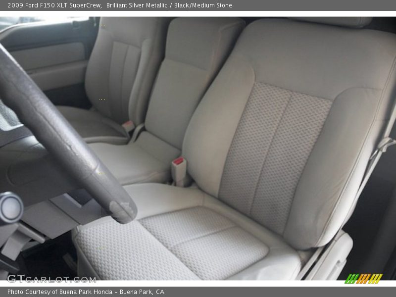 Brilliant Silver Metallic / Black/Medium Stone 2009 Ford F150 XLT SuperCrew