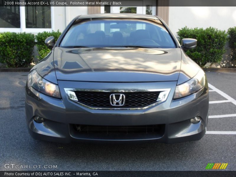 Polished Metal Metallic / Black 2008 Honda Accord EX-L V6 Coupe