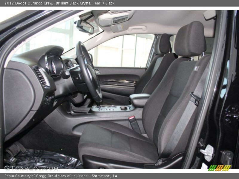 Brilliant Black Crystal Pearl / Black 2012 Dodge Durango Crew