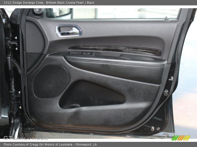 Brilliant Black Crystal Pearl / Black 2012 Dodge Durango Crew