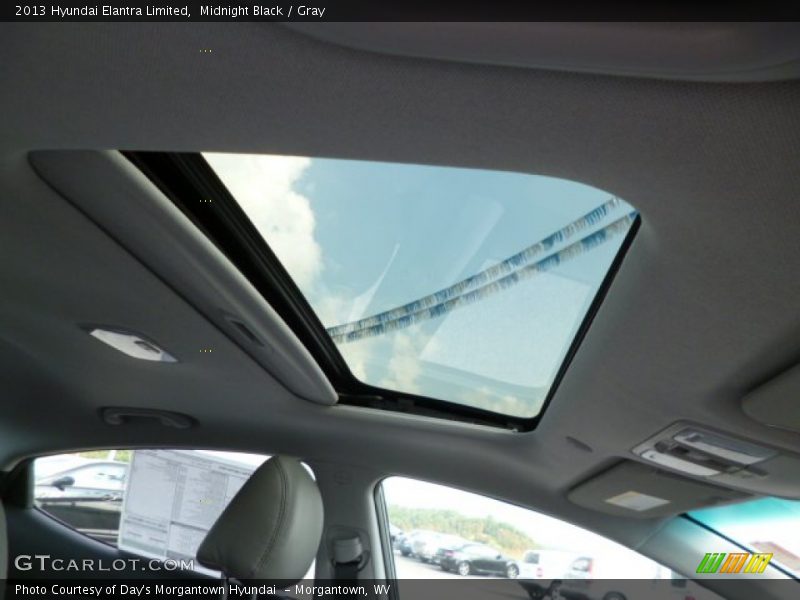 Midnight Black / Gray 2013 Hyundai Elantra Limited