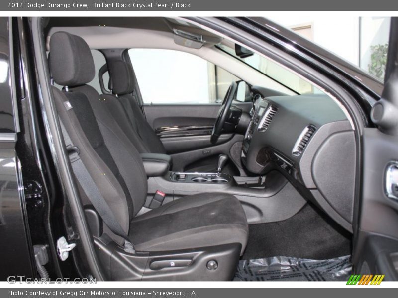 Brilliant Black Crystal Pearl / Black 2012 Dodge Durango Crew