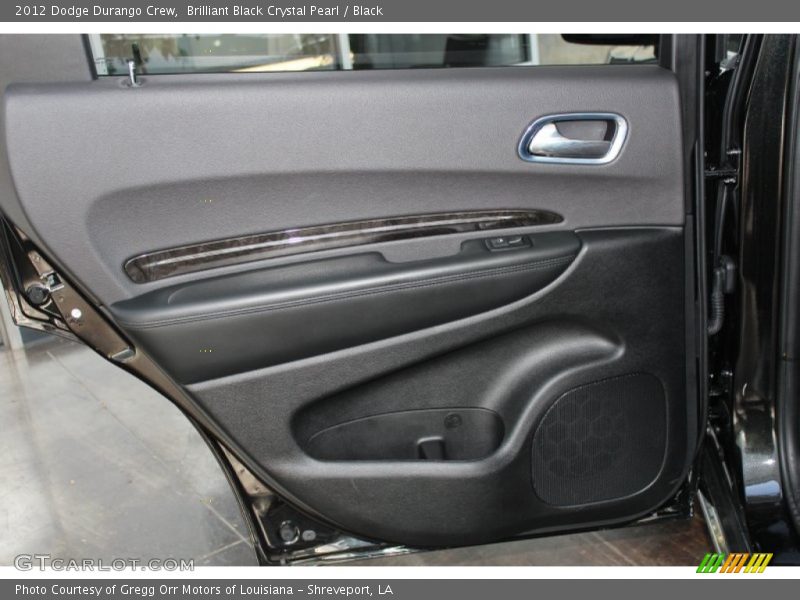 Brilliant Black Crystal Pearl / Black 2012 Dodge Durango Crew