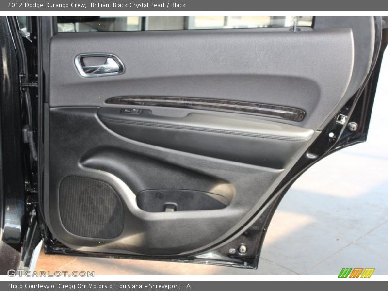 Brilliant Black Crystal Pearl / Black 2012 Dodge Durango Crew