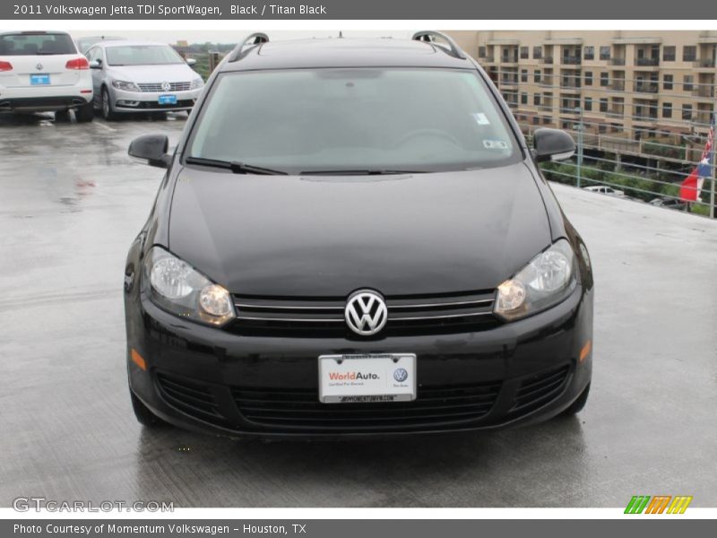 Black / Titan Black 2011 Volkswagen Jetta TDI SportWagen