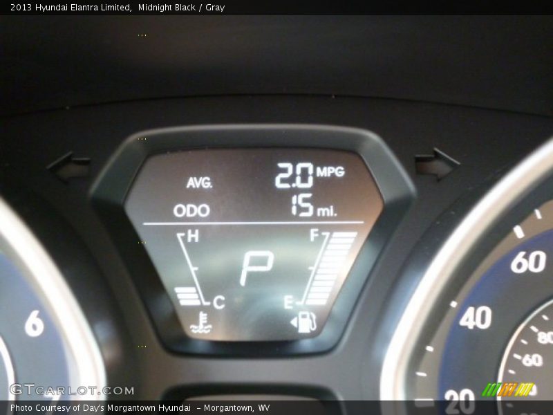 Midnight Black / Gray 2013 Hyundai Elantra Limited