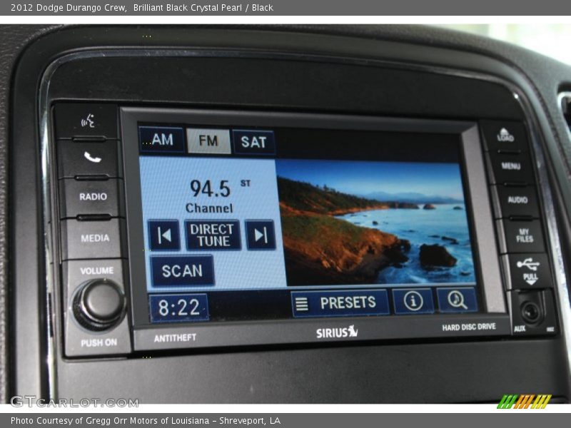 Brilliant Black Crystal Pearl / Black 2012 Dodge Durango Crew