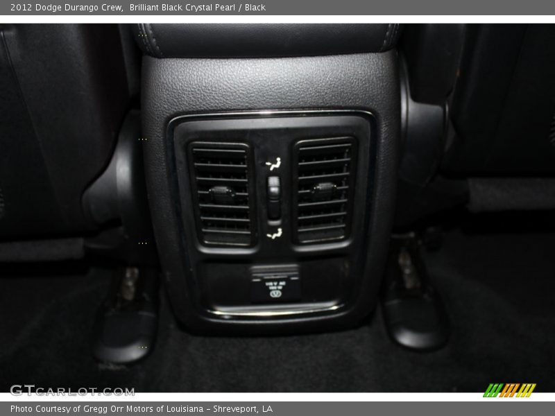 Brilliant Black Crystal Pearl / Black 2012 Dodge Durango Crew