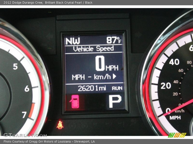 Brilliant Black Crystal Pearl / Black 2012 Dodge Durango Crew