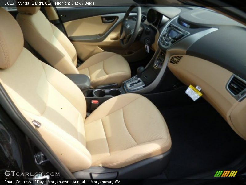 Midnight Black / Beige 2013 Hyundai Elantra GLS