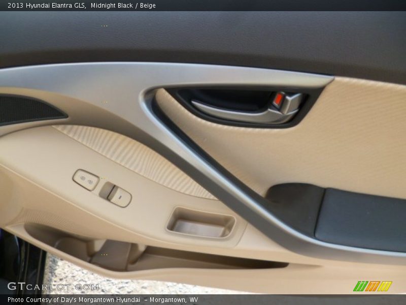 Midnight Black / Beige 2013 Hyundai Elantra GLS