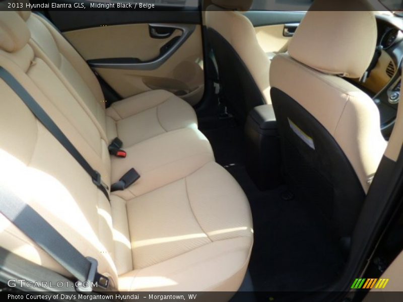 Midnight Black / Beige 2013 Hyundai Elantra GLS