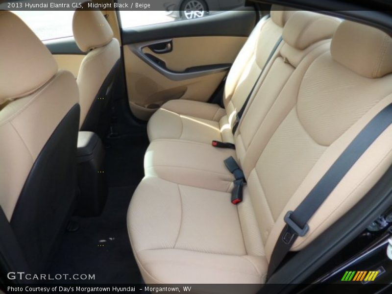 Midnight Black / Beige 2013 Hyundai Elantra GLS