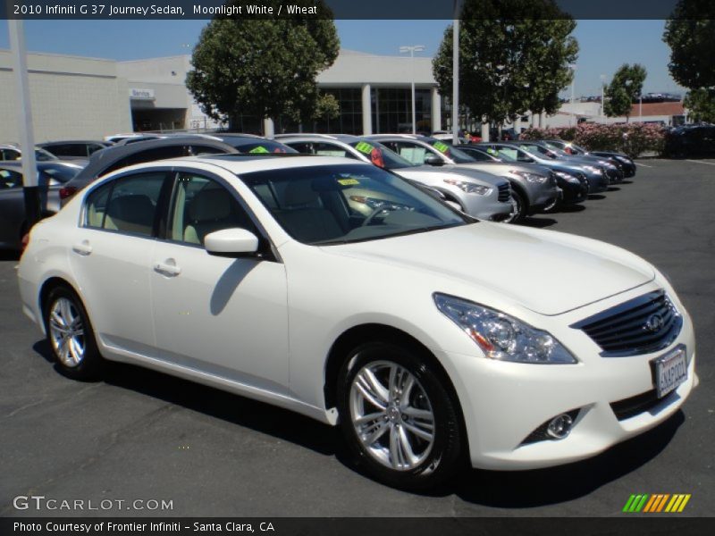 Moonlight White / Wheat 2010 Infiniti G 37 Journey Sedan